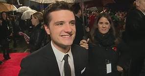 Josh Hutcherson on kissing Jennifer Lawrence at the Hunger Games: Catching Fire world premiere
