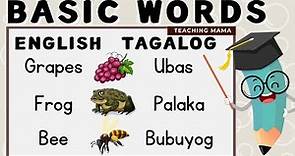 Learn Basic Words | Part 2 | English-Tagalog | For Preschool and Kinder | Teaching Mama