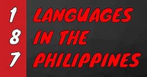 *187 DIALECTS !* Languages of the Philippines