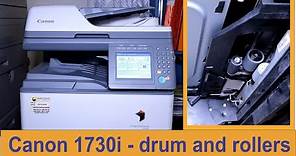 How to replace the drum and rollers on a Canon ImageRUNNER 1730i printer
