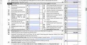 How to fill out a self-calculating Schedule C, Profit or Loss From Business