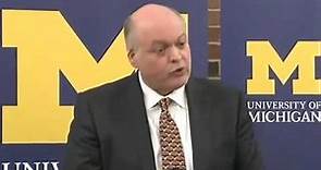 University of Michigan President Mark Schlissel announces AD Dave Brandon's resignation