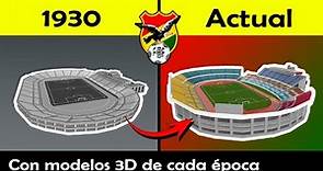 ⚽ Los cambios del Estadio Hernando Siles con modelos 3D de cada época