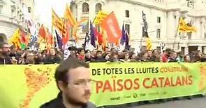 La manifestación del 25 de abril en Valencia se tiñe de independentismo catalán