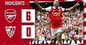 HIGHLIGHTS | Arsenal vs Sevilla (6-0) | Gabriel Jesus scores a hat-trick on Emirates Stadium debut!
