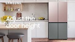 How to adjust the fridge and freezer door height on your BESPOKE Refrigerator | Samsung US