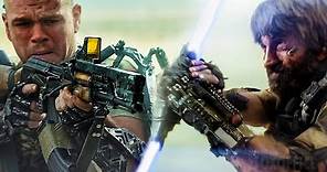Matt Damon lucha contra un cyborg con una katana | Elysium | Clip en Español
