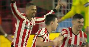 Anel Ahmedhodzic redirects the shot to double Sheffield United's lead
