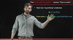 Universal and Existential Quantifiers, ∀ "For All" and ∃ "There Exists"