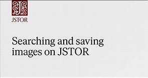 Searching and saving images on JSTOR