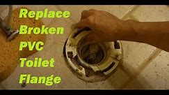 How to Replace a Broken PVC Toilet Flange (Start to Finish)