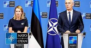 NATO Secretary General with the Prime Minister of Estonia 🇪🇪 Kaja Kallas, 28 JUN 2023