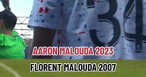 Aaron Malouda in the footsteps of his dad, Florent Malouda 🥰💙 #Ligue1UberEats #Ligue1 #sportstiktok #father #son #malouda #lille #football #family