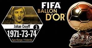 Los tres Balón de Oro de Johan Cruyff