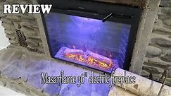 Masarflame 36'' electric fireplace Review - Beautiful fireplace and good features