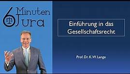 Einführung in das Gesellschaftsrecht