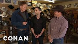 Conan Gives Jordan Schlansky A Cowboy Makeover | CONAN on TBS