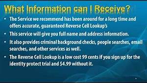 Reverse Cell Lookup | Name and Address| Reverse Cell Phone Lookup free