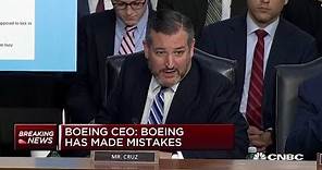 Sen. Ted Cruz grills Boeing's CEO on the 737 Max plane crashes