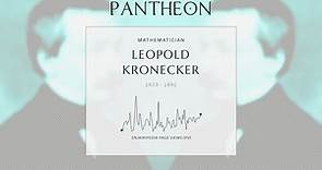 Leopold Kronecker Biography - German mathematician (1823–1891)