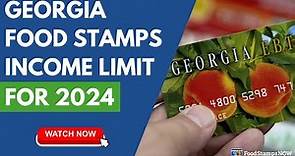 Georgia Food Stamps Income Limits for 2024