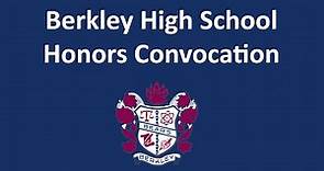 2020 Berkley High School Honors Convocation