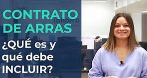 CONTRATO DE ARRAS | ¿QUÉ es y qué debe INCLUIR?