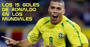 Ronaldo Nazario - Los 15 goles de Ronaldo en la copa del mundo.