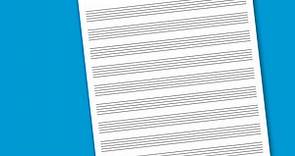 Free Printable Blank Music Staff Paper - download at Paging Supermom