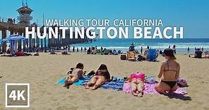 [4K] HUNTINGTON BEACH - Walking Huntington Beach Pier, Orange County, California, USA - 4K UHD