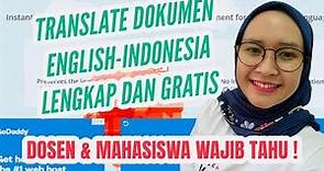 3 MENIT TRANSLATE ARTIKEL/PAPER BAHASA INGGRIS KE BAHASA INDONESIA.