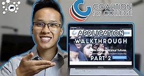 COALITION APP WALKTHROUGH (PART 2) | College Support Network