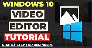 How To Use Free Windows 10 Video Editor | STEP BY STEP For Beginners! [COMPLETE GUIDE]