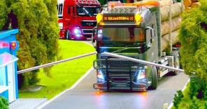EXTRA LONG RC TRUCK VIDEO/ HANDMADE RC MACHINES IN MOTION/ VOLVO, HUINA, MERCEDES, MAN, SCANIA