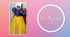 DIY. Vestido Blanca Nieves, manga, cuello y capa, Snow White dress, sleeve, neck and cape,