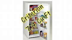 The Criterion 7.4 Cubic Foot (Apartment Sized) Refrigerator
