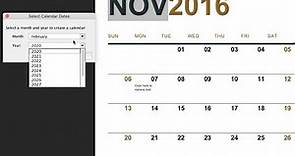 Word - Calendar Template Creating and Using