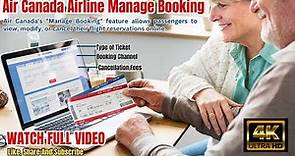 Air Canada Airline Manage Booking