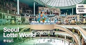 Lotteworld Adventure & MagicIsland Ride and walk ( Seoul, Korea ) 4k 롯데월드