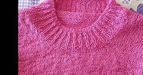 Come cucire un collo a maglia. tutorial
