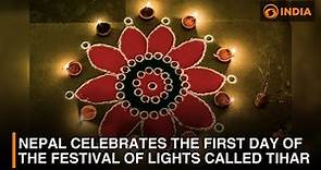 Nepal celebrates the first day of the festival of lights called Tihar