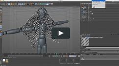 C4D Silent tip 3: making an abstract net with trails and x-particles (NO AUDIO)