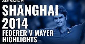 Federer Gets Out of Jail vs Mayer!: Shanghai 2014 Extended Highlights