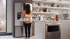 Counter-Depth French Door Refrigerator with Slide-Away Shelf | KitchenAid