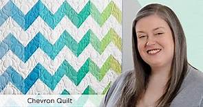 How to Make a Chevron Quilt - Free Quilting Tutorial