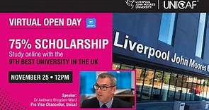 Liverpool John Moores University Virtual Open Day | November 25, 2021
