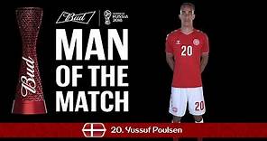 Yussuf Yurary POULSEN (Denmark) - Man of the Match - MATCH 6