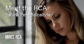 Meet RCA MRes student Sabina Petit Balcaityte | Royal College of Art