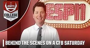 BEHIND THE SCENES with Jesse Palmer, Joey Galloway & Matt Barrie 👀 🔥 🏈 | ESPN College Football