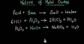 Nature of metal oxides | Metals and Non metals | Chemistry | Khan Academy